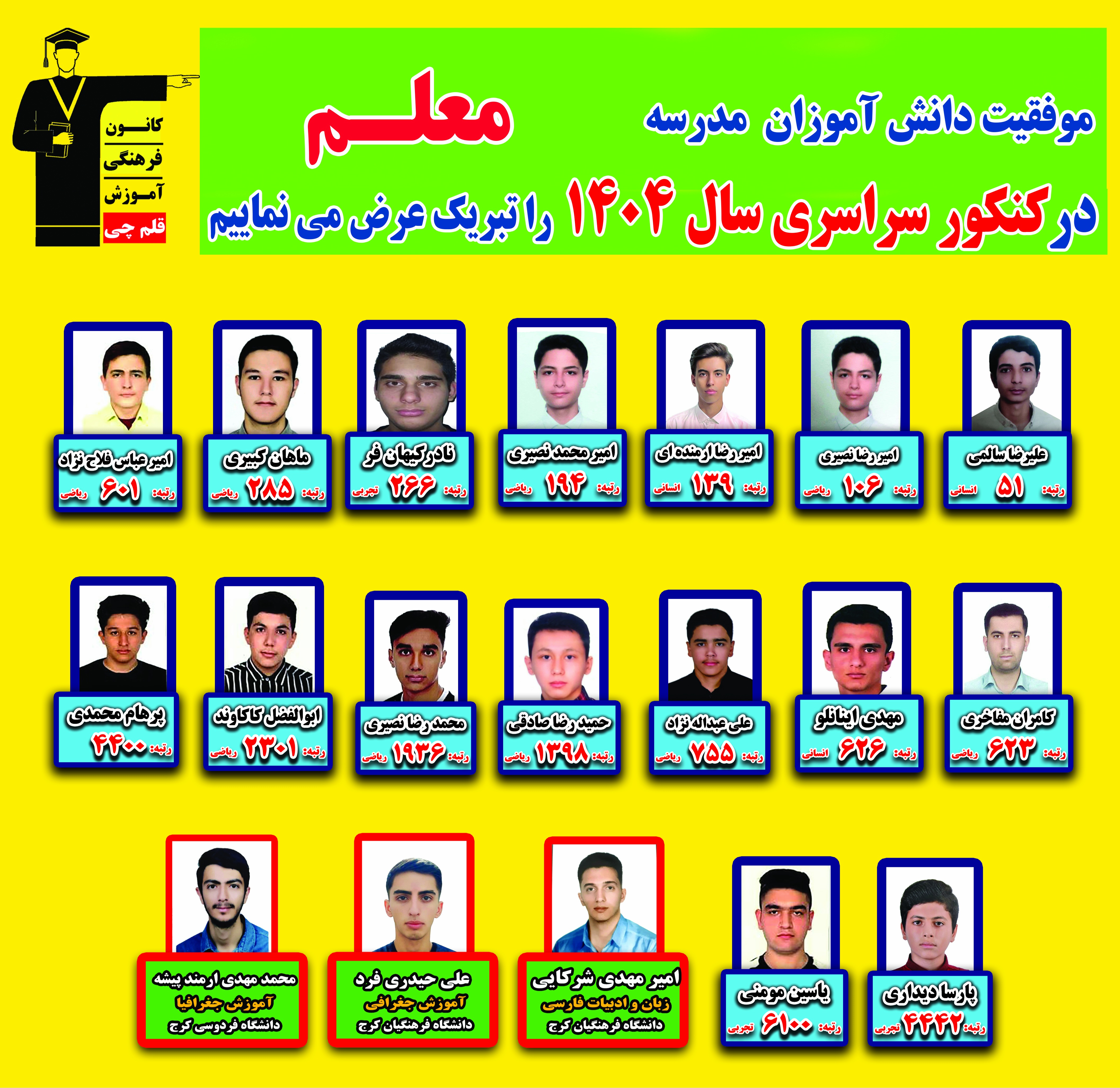 قبولی مدارس 